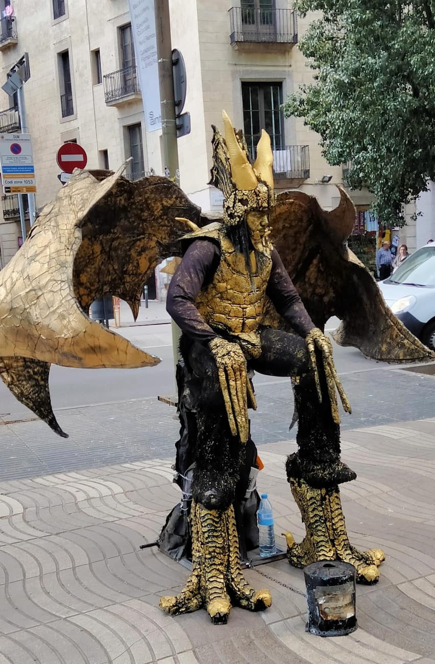 street performances, Barcelona street performances, Barcelona