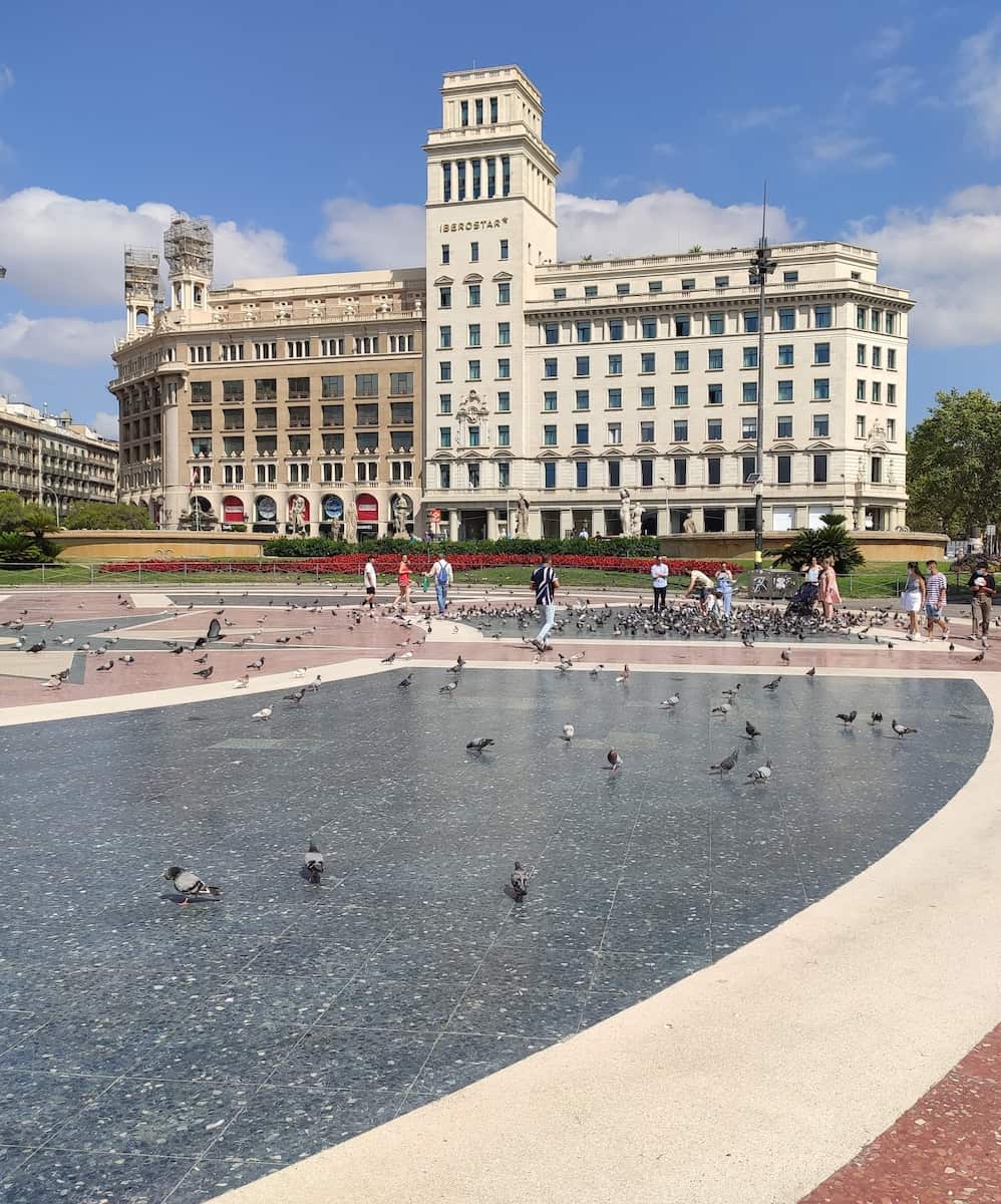 Barcelona, Plaça de Catalunya Barcelona, Plaça de Catalunya